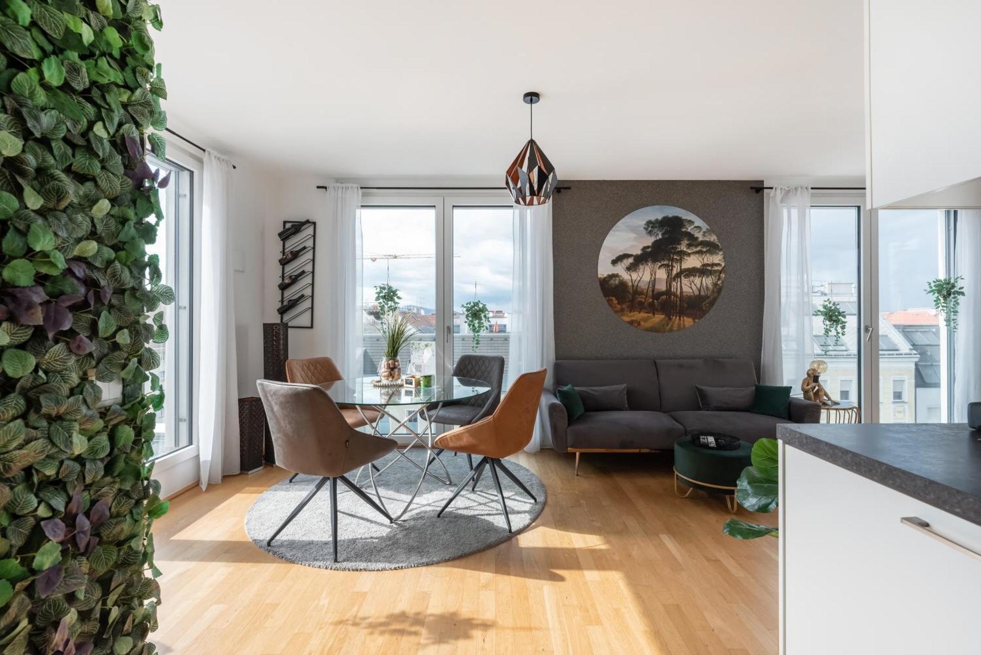 Apartment Mit Traumhafter Dachterrasse & Weitblick Виена Екстериор снимка