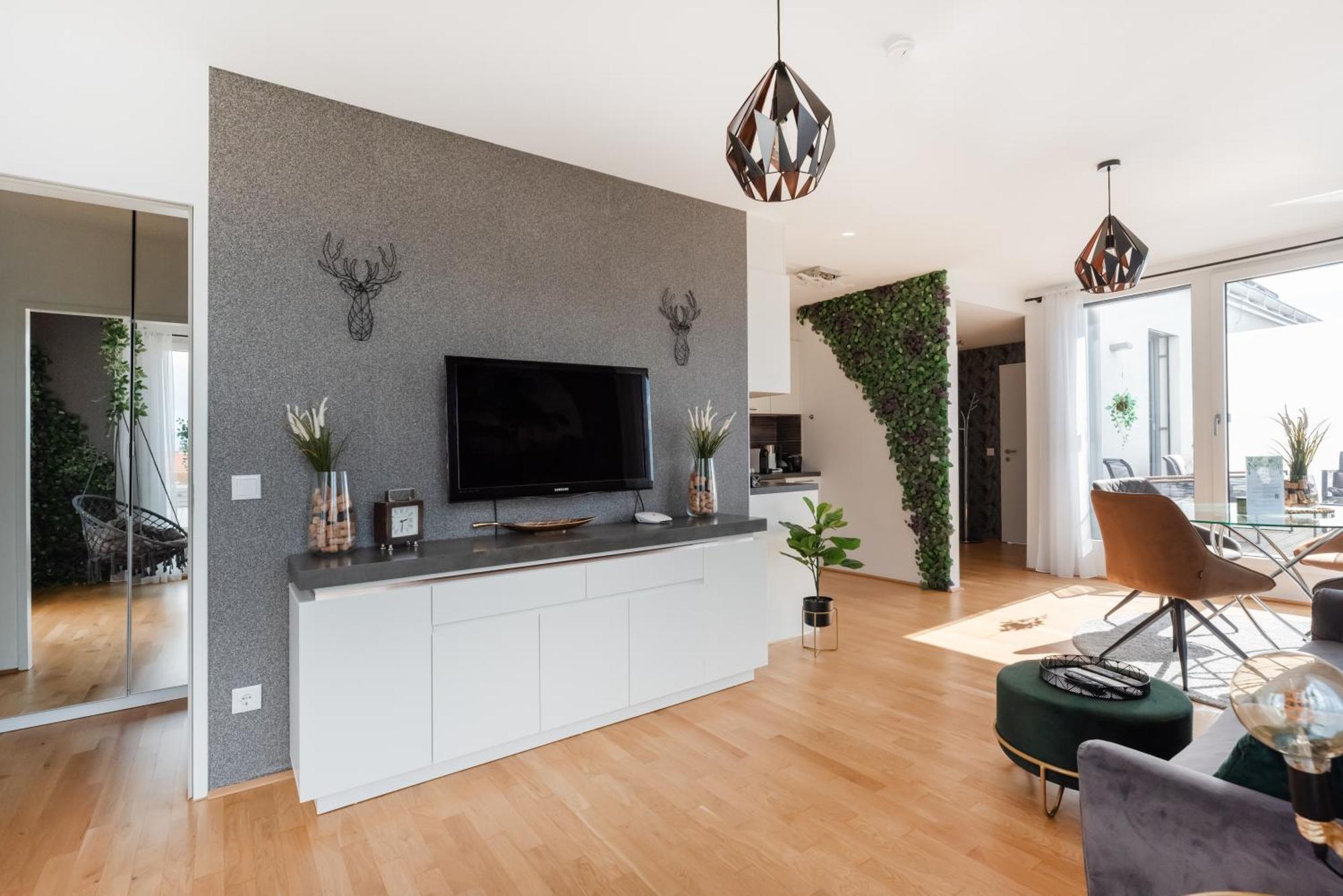Apartment Mit Traumhafter Dachterrasse & Weitblick Виена Екстериор снимка