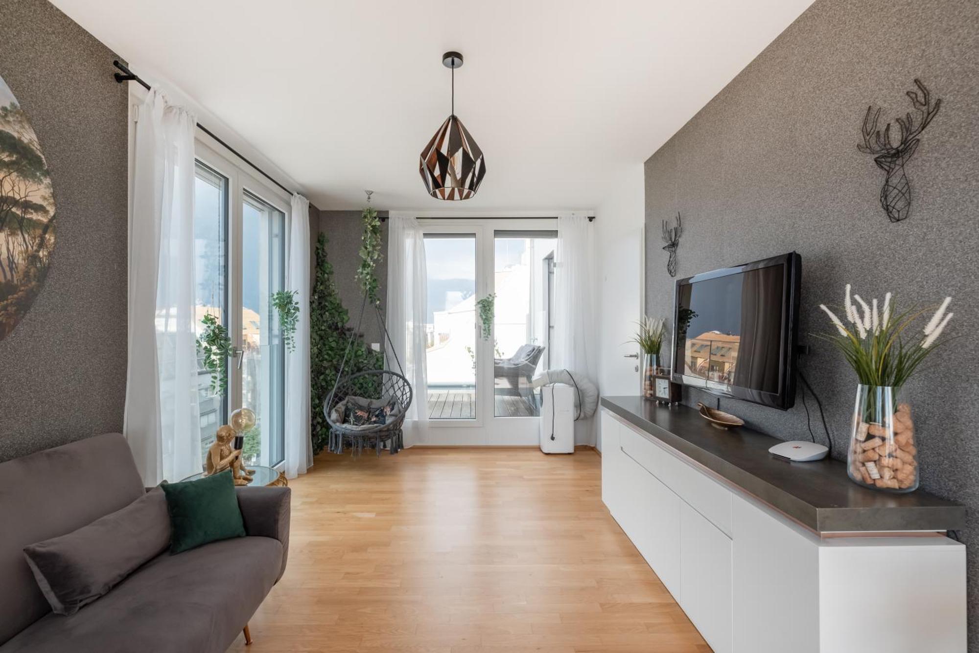 Apartment Mit Traumhafter Dachterrasse & Weitblick Виена Екстериор снимка