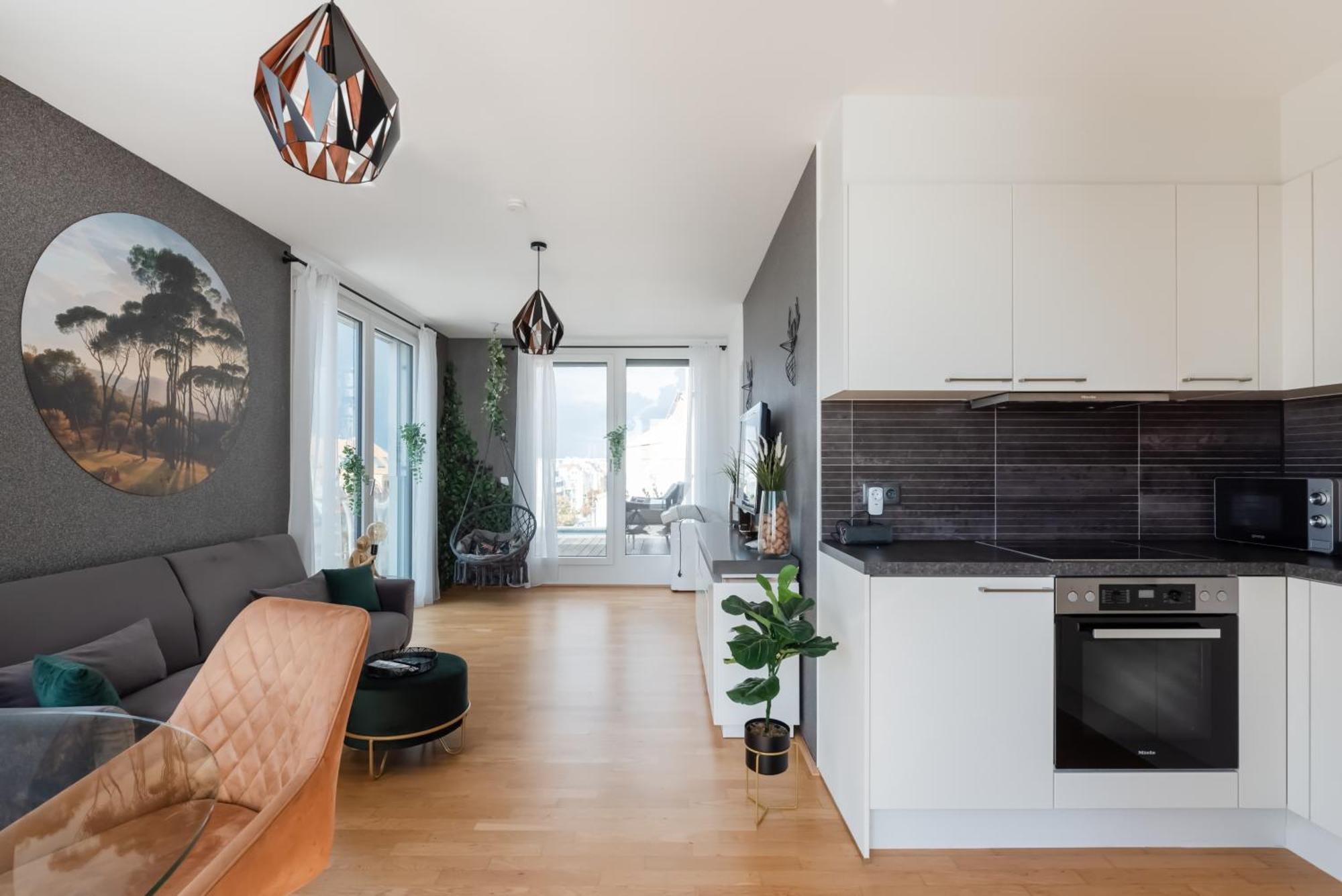 Apartment Mit Traumhafter Dachterrasse & Weitblick Виена Екстериор снимка