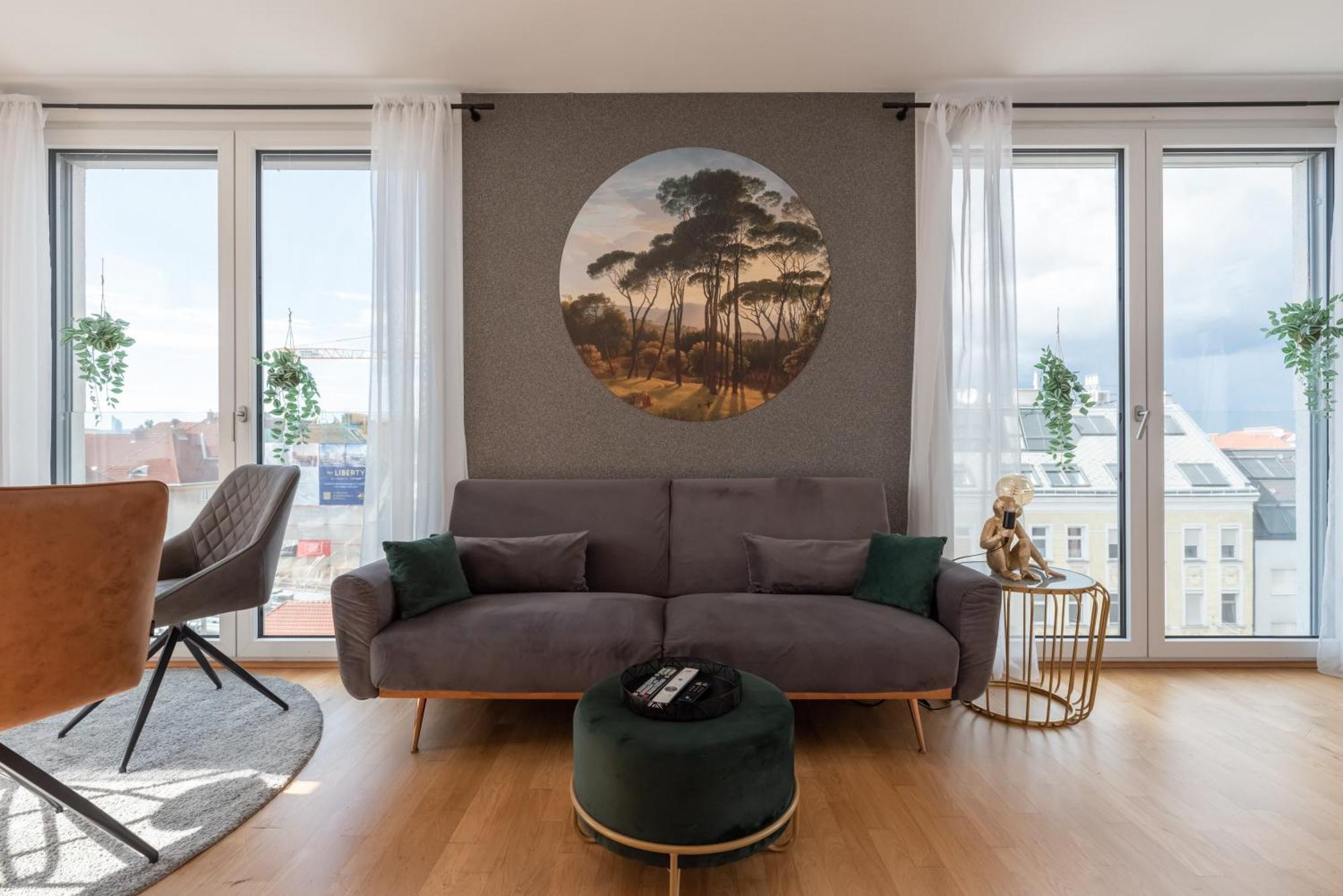 Apartment Mit Traumhafter Dachterrasse & Weitblick Виена Екстериор снимка